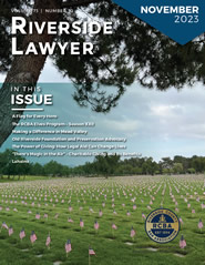 November 2023 - Riverside Lawyer Magazine