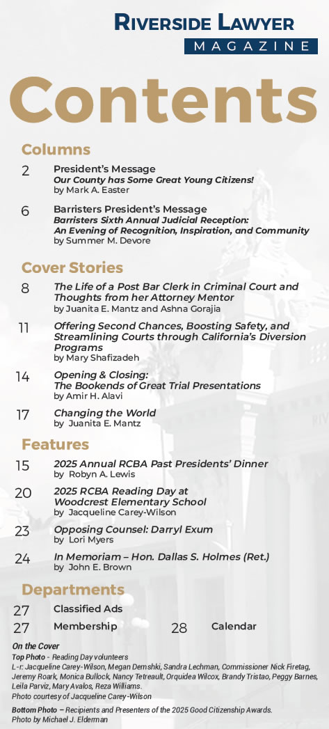 June Issue of the Riverside Attorney Magazine