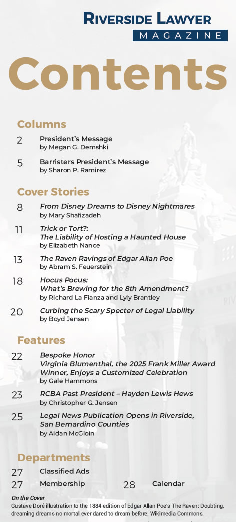 October 2025 Issue of the Riverside Attorney Magazine