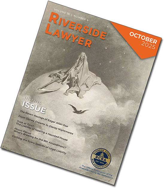 October 2025 Issue of the Riverside Attorney Magazine