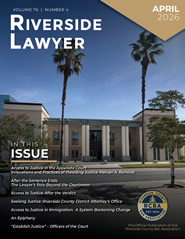 April 2026 - Riverside Lawyer Magazine