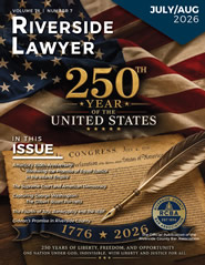 July/August 2026 - Riverside Lawyer Magazine
