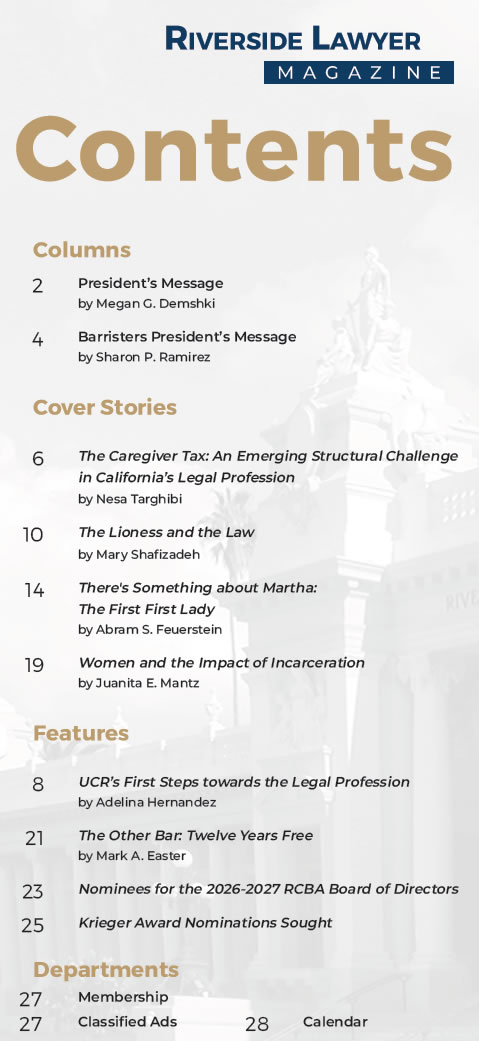 May 2026 Issue of the Riverside Attorney Magazine