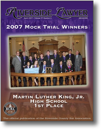 April 2007 - Riverside Lawyer Magazine
