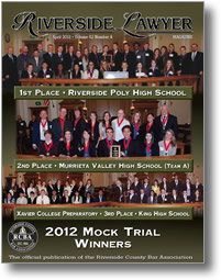 April 2012 - Riverside Lawyer Magazine