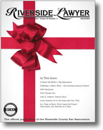 December 2009 - Riverside Lawyer Magazine