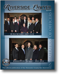 November 2009 - Riverside Lawyer Magazine