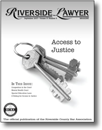 September 2007 - Riverside Lawyer Magazine